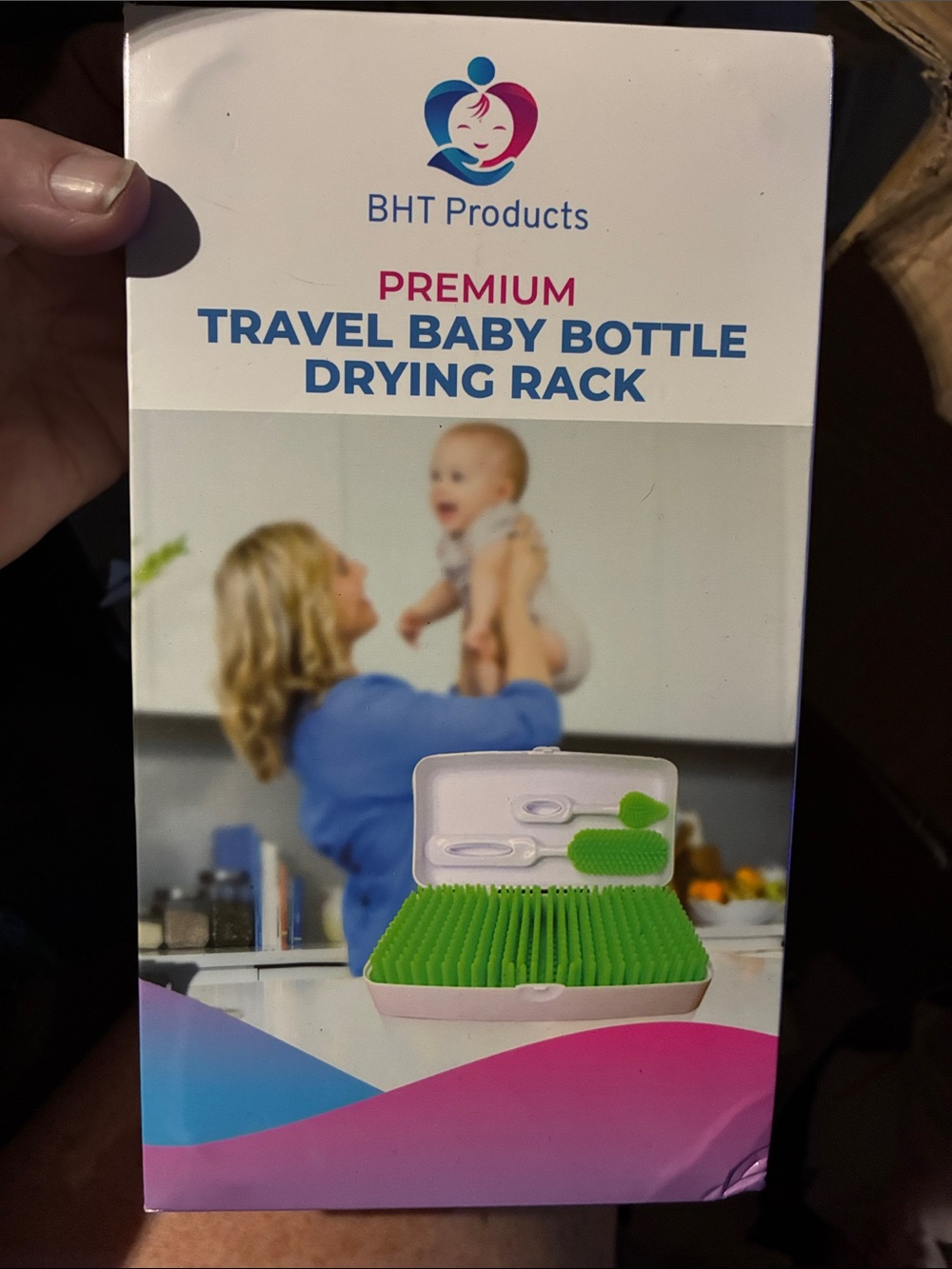 Premium Travel Baby Bottle Drying Rack - Green